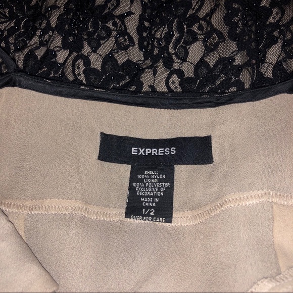 Express Strappy Black Lace Midi Dress - Picture 3 of 7